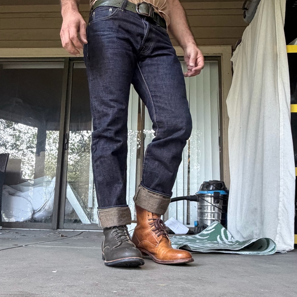 The strike gold Japanese selvedge jeans 17oz